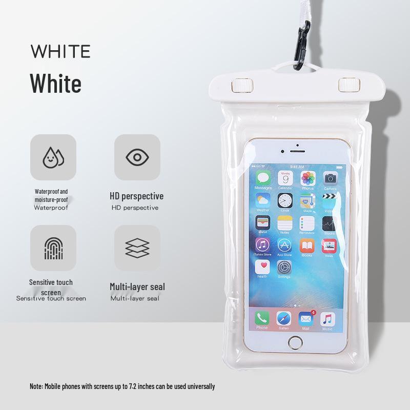 Luminous Waterproof Phone Pouch: Touchscreen, Dive-Friendly for Beach, Swimming, Rafting, and Riding