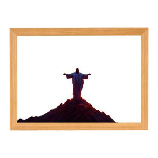 

Светодиодный ночник с изображением Иисуса, регулируемая цветовая температура, декоративный, с подсветкой, 4D LED