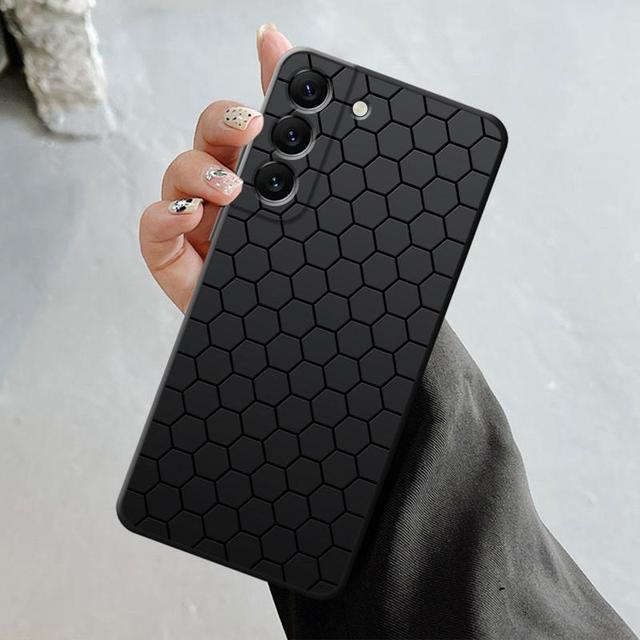 Luxury Carbon Fiber Texture Phone Shell For Samsung Galaxy S23 S22 S21 S20 Fe Ultra S10 S9 S8 Plus Note 20ultra 10plus Case