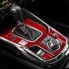 Carbon Fiber For Mazda CX-9 2016-2023 Car Central Control Knob Button Decorative Frame Cover Trim Sticker