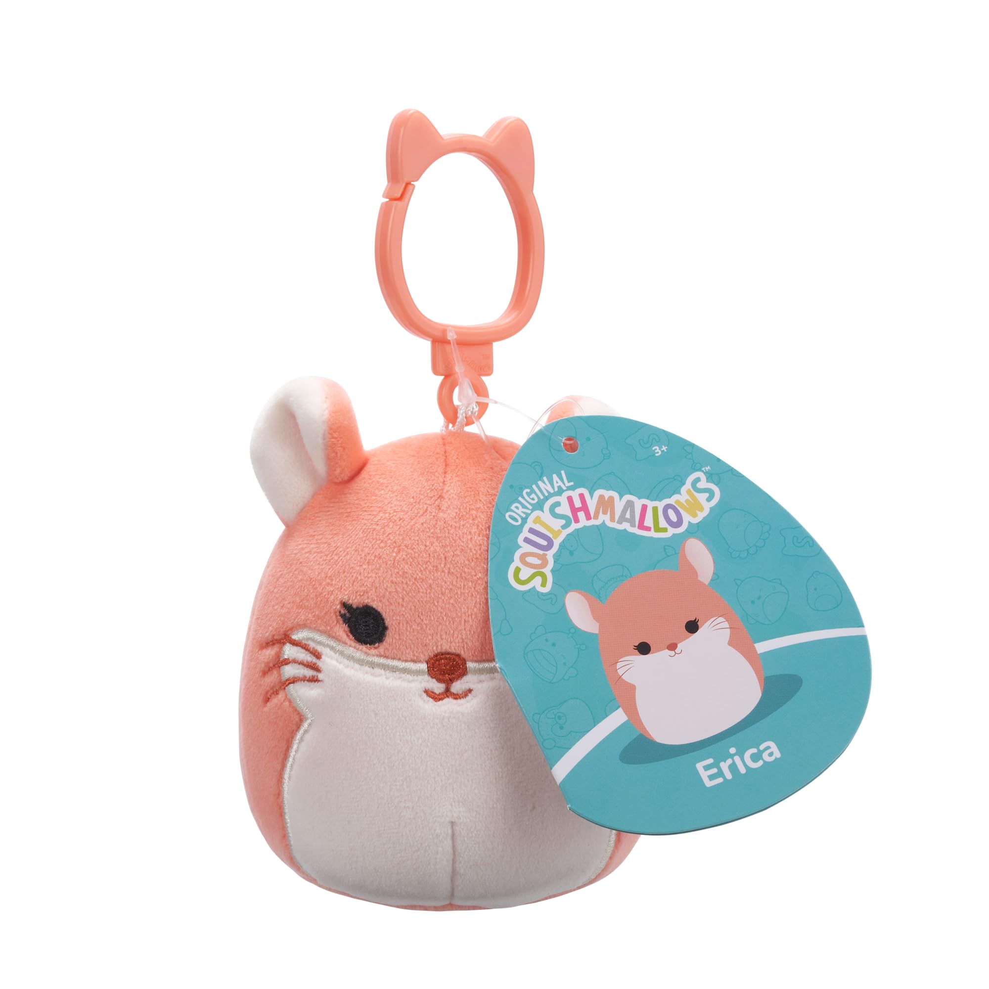 

Squishmallows 3,5-дюймовый плюшевый брелок (Эрика)