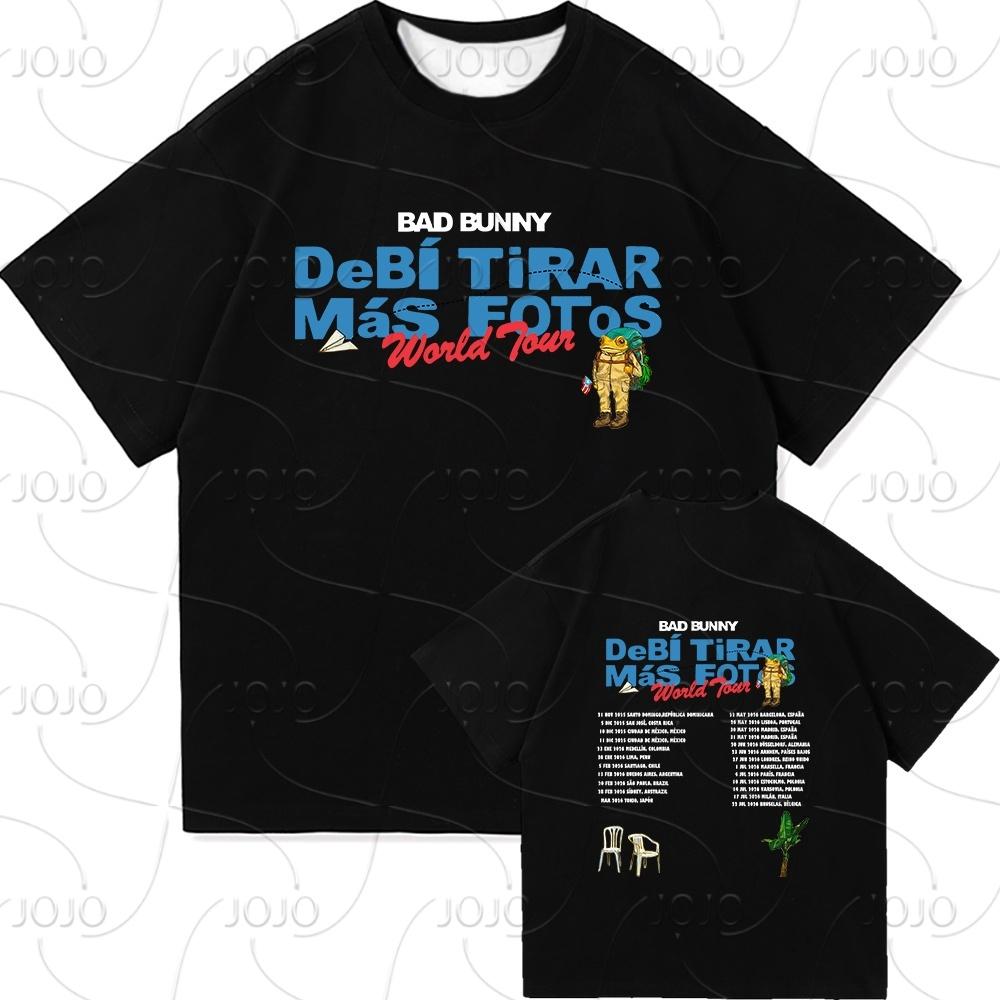 

Bad Bunny DTMF Світовий тур 2025-2026 Футболка Чоловічий/жіночий Одяг Вінтажний Харадзюку Швидкосохнучий Одяг ХІП-ХОП Футболки для шанувальників Подарунок L
