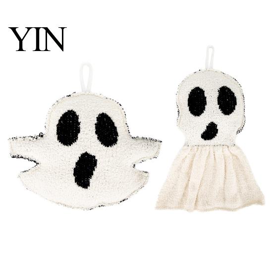Soft Halloween Plush Toys Ghost Hanging Ornament, Cute Spooky Tabletop Indoor Party Ornaments Figurine, Holiday Atmosphere Props, Funny Supplies Decor