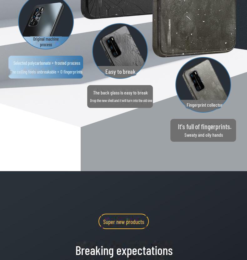 Huawei P40/P40Pro/P40Pro+ All-Inclusive Anti-Fall Protective Case with Curved Screen Cover