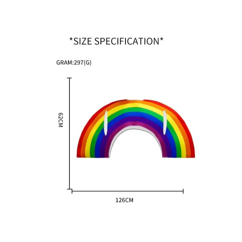 Women Men Stage Rainbow Funny Cosplay Costume Adult Digital Printing Halloween Carnival Party Role Playing Dress Up Outfit Suit