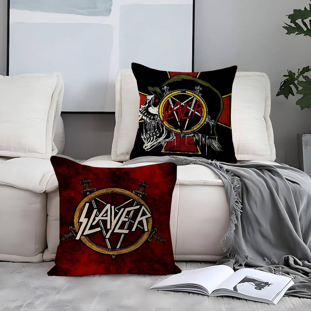 S-Salyer Font And Slayer Logo Cushion Cover 30x50 Polyester Sofa Cushions Decorative Throw Pillows Home Decoration Pillowcover