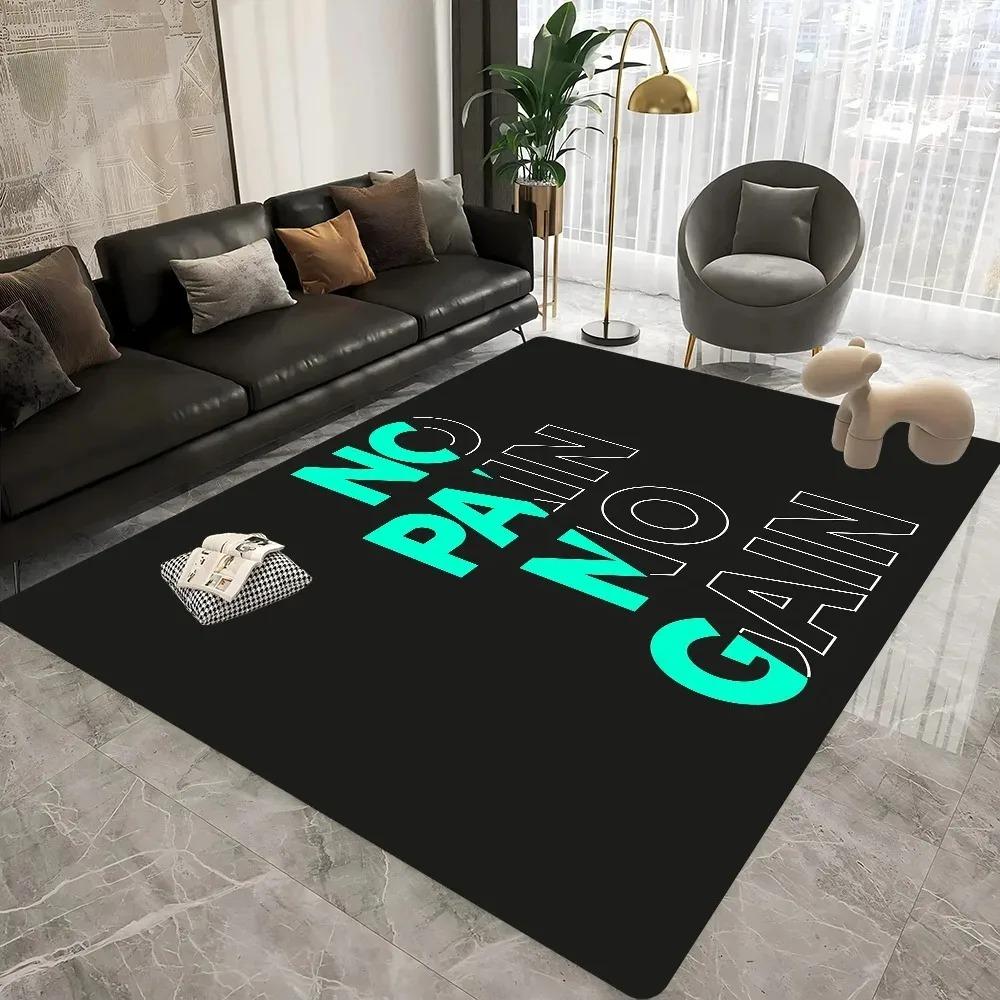 No Gain GYM Hallway Carpet Non-Slip Laundry Room Mat Laundry Decor Balcony Child Living Room Toilet Rug Washroom Floor Mat