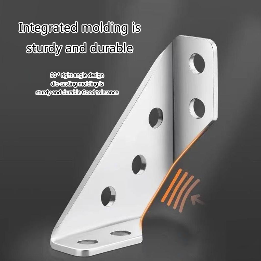 Universal Furniture Corner Connectors Furniture Corner Link Reliable Clamp Metal Supports for Wood with Nails & Tool