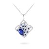 Elegant Starry Blue Zircon Necklace for Women - Clavicle Chain Accessory & Gift