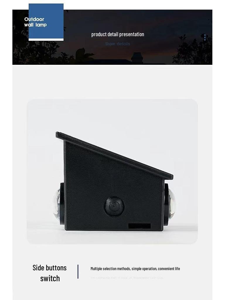 Solar LED Wall Washer Light for Garden & Villa Decor - Zero Electricity Bill