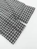 Exklusives Hochwertiges Unisex Kariertes Baumwoll Langarm Lockere Passform Hemd