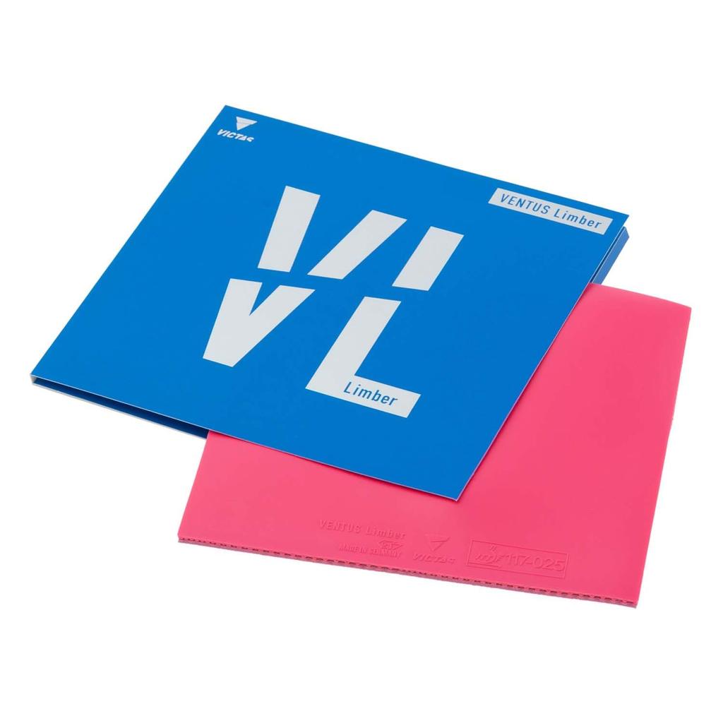 VICTAS Ventus Limber Table Tennis Inverted High Energy MAX 200010 Rubber, Soft, Tension, Pink,