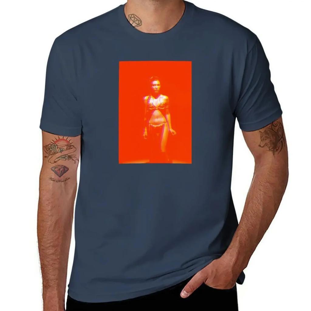 Leia in red T-Shirt blanks sports fans kawaii clothes t shirt for men
