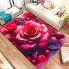 1pc Rose Abstract Themed Rug for Home Decor, Non-slip Office Carpet, Chair Mat, Outdoor Mat, Christmas and Halloween Gifts-0731115