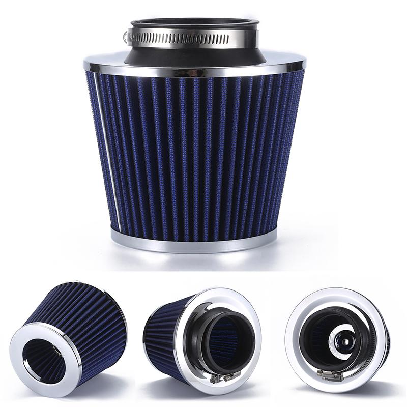 3" 76mm Universal Car Racing Cold Air Intake System Turbo Induction Pipe Tube Kit Cone High Flow Performace Air Filter Inlet
