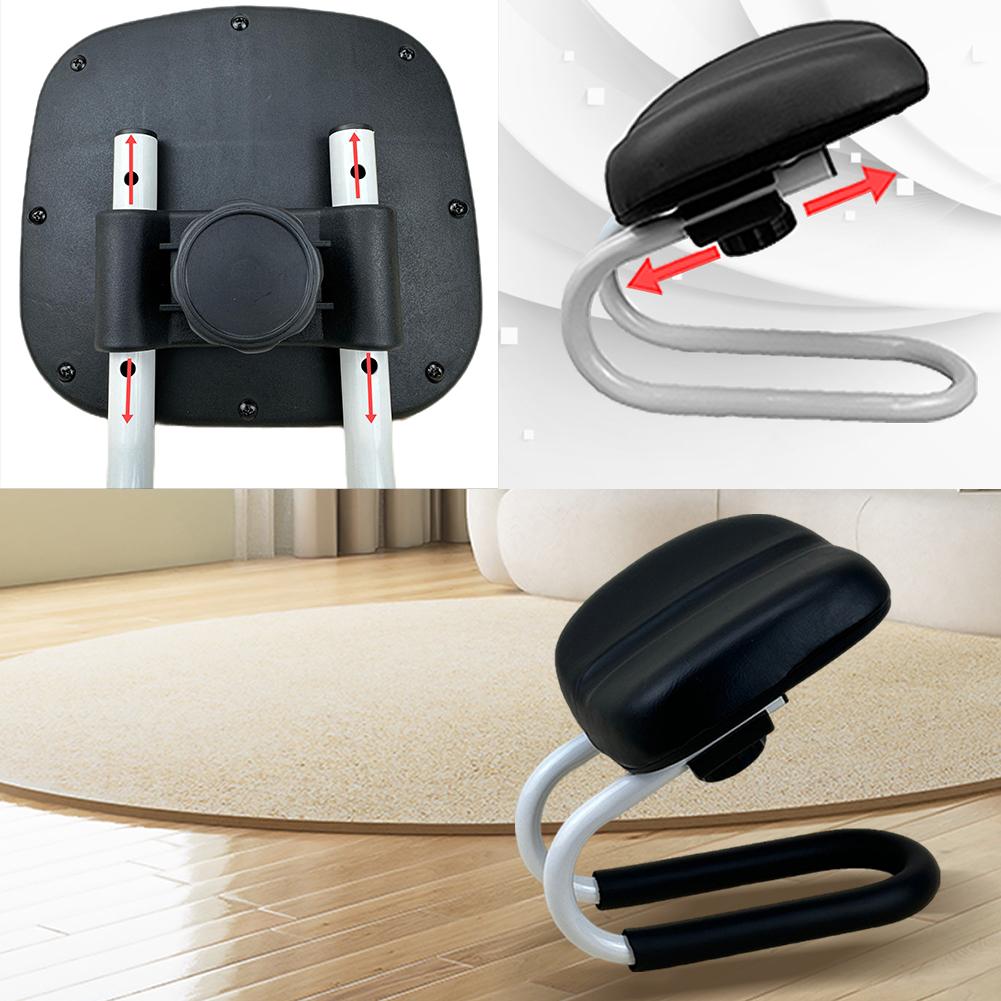 Portable Prayer Stool Adjustable Height Metal Kneeling Stool Non-slip Leg Sleeve Ergonomic Kneeling Chair for Home Yoga Studio