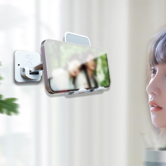 T11 Phone Wall Holder Wall-Mounted Foldable Rotatable Multifunctional Self-adhesive Adjustable Angle Portable Mobile Phone Wall Stand Charging