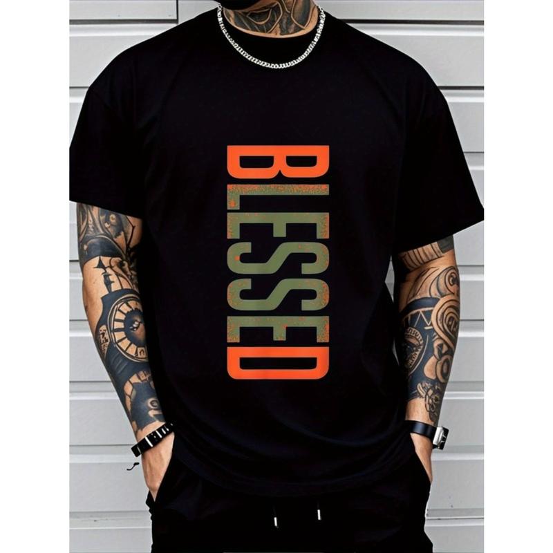 

Casual Crew Neck Unisex T-Shirt - Geometric-Pattern S