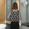 Trendy European & American Mid-Sleeve Sequin Beaded Shawl Jacket for Women