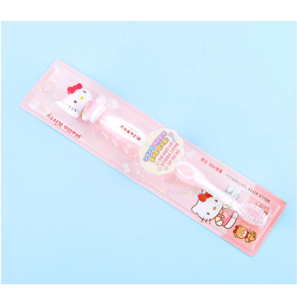 Hello Kitty Rubber Handle Figure Toothbrush - 5EA