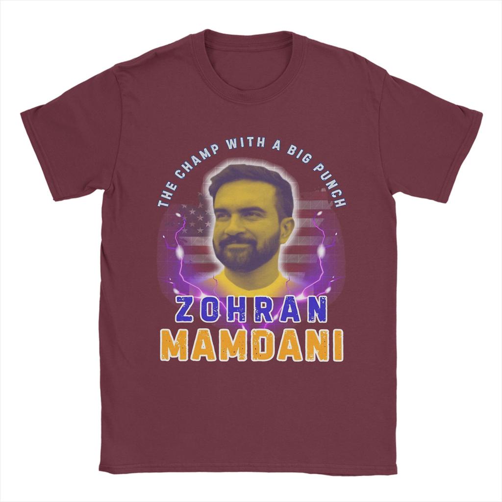Graphic Printing Zohran Mamdani  T Shirt For Unisex  100% Cotton Tee Shirt Short Sleeve Tops