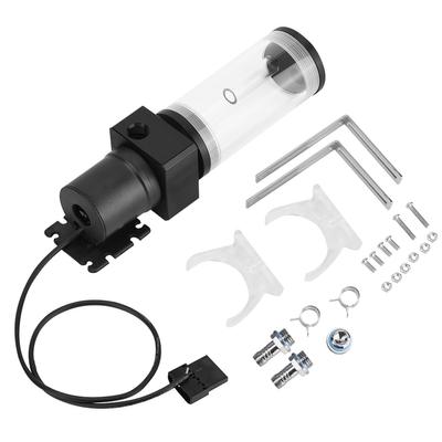 Akrylová Počítačová DIY Nádrž na Vodní Chlazení Válcová Nádrž 19W Čerpadlo G1 4