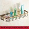 BAKALA Brass Bathroom Accessories Corner Shelf  Finished Wall Mounted Bath Shower Caddy Storage Holder BR-6716