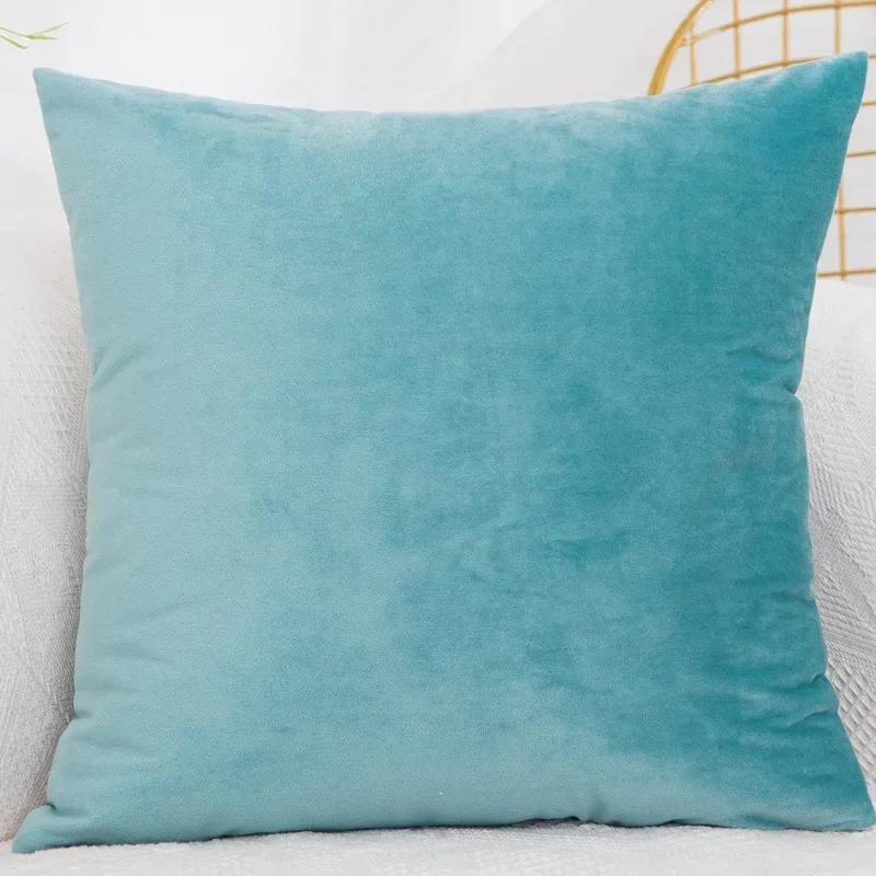Bedroom Velvet Case Pillow Throw for Sofa Cover Square Pillowcase Cushion Decorative 40x40/45x45/50x50/30x50/55x55/60x60cm