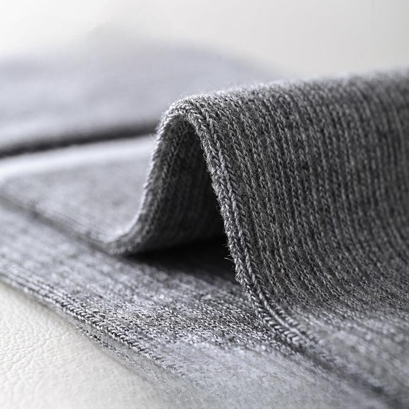 Women's Calf Socks, Antibacterial, Deodorizing, Mite-removing, Bamboo Fiber Pile Socks, College Wind Strip, Vertical Strip, Slimming, Long Tube