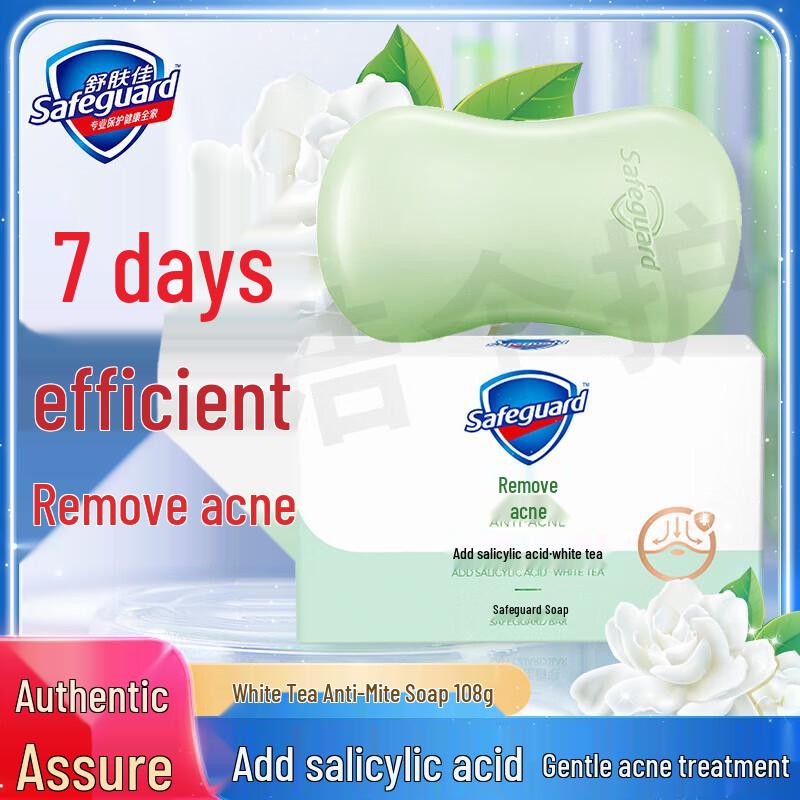 Dr. Tooth Floss Sticks (20-Pack) & White Tea Acne Soap