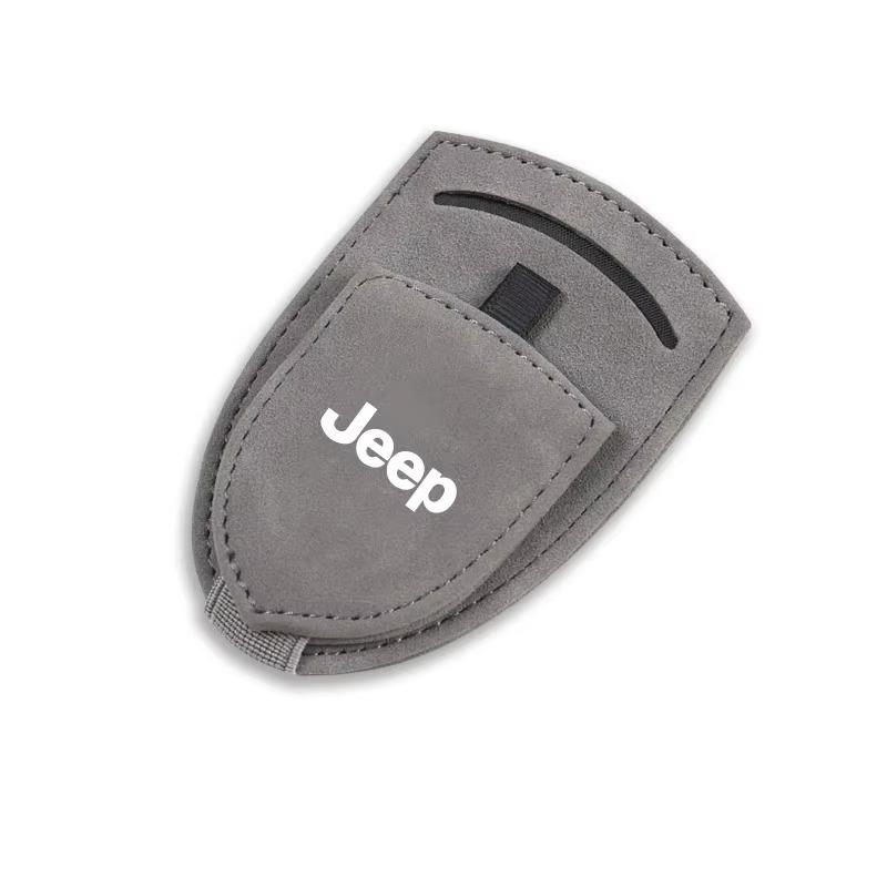 Jeep Car Sun Visor Eyeglasses Holder Sunglasses Clip Easy Install for Renegade Wrangler JK JL Grand Cherokee Auto Accessories