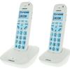 Logicom confort 250 duo téléphone sans fil sans répondeur blanc senior
