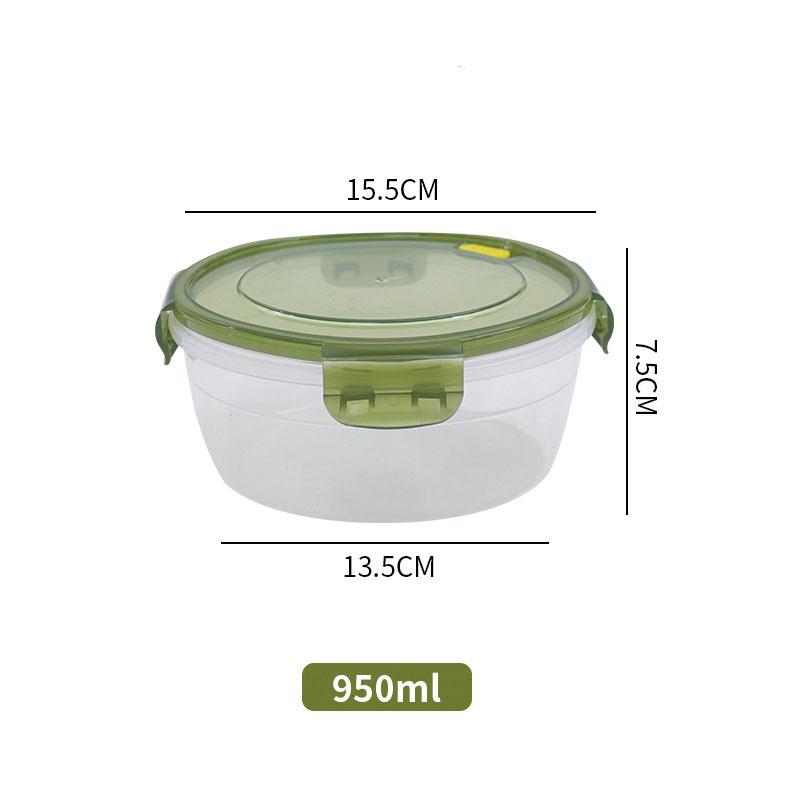 Fresh-keeping Box Can Be Heated in Microwave Oven, Kitchen Refrigerator Freezer Storage Box, Transparent Lunch Box with Lid