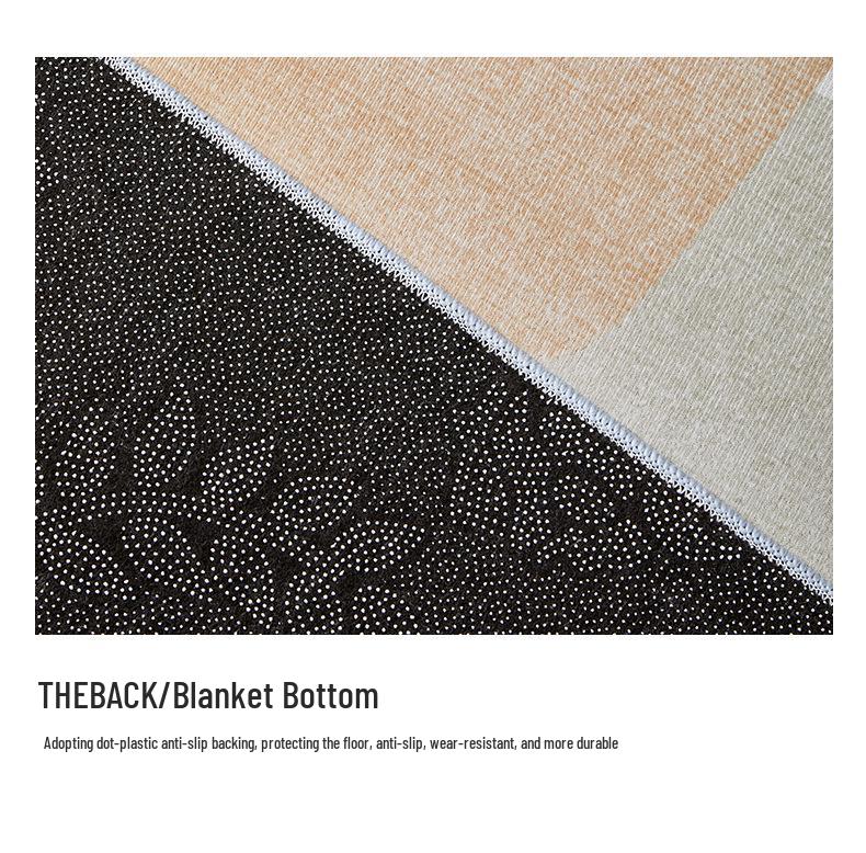 Luxurious Modern Minimalist Coffee Table Rug: Dirt-Resistant, Versatile for Living Room, Bedroom, or Bay Window