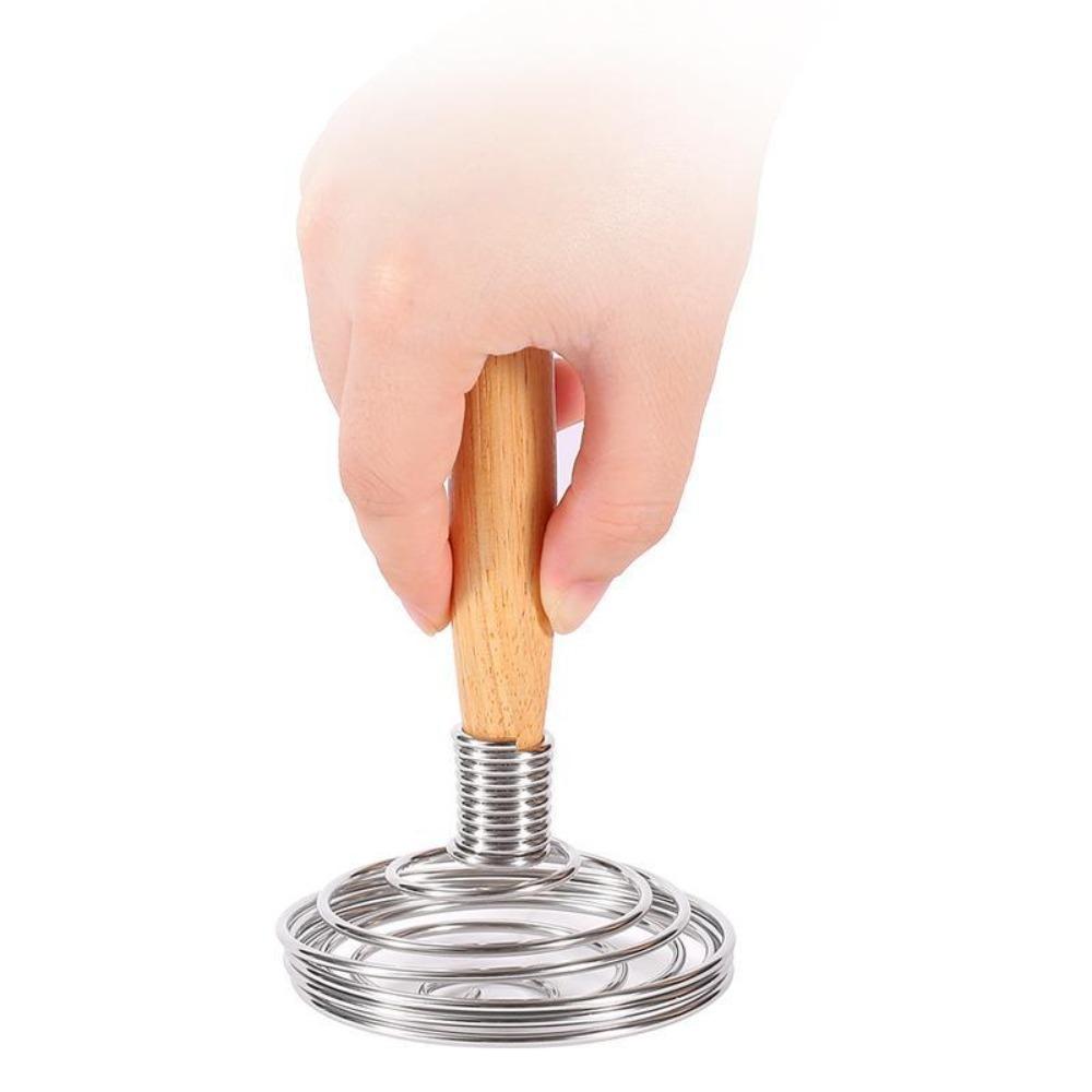 Dřevěná rukojeť Spirálová metla na vejce Nerezový mixér na vejce Kuchyňské potřeby Jarní metla na vejce Máslo