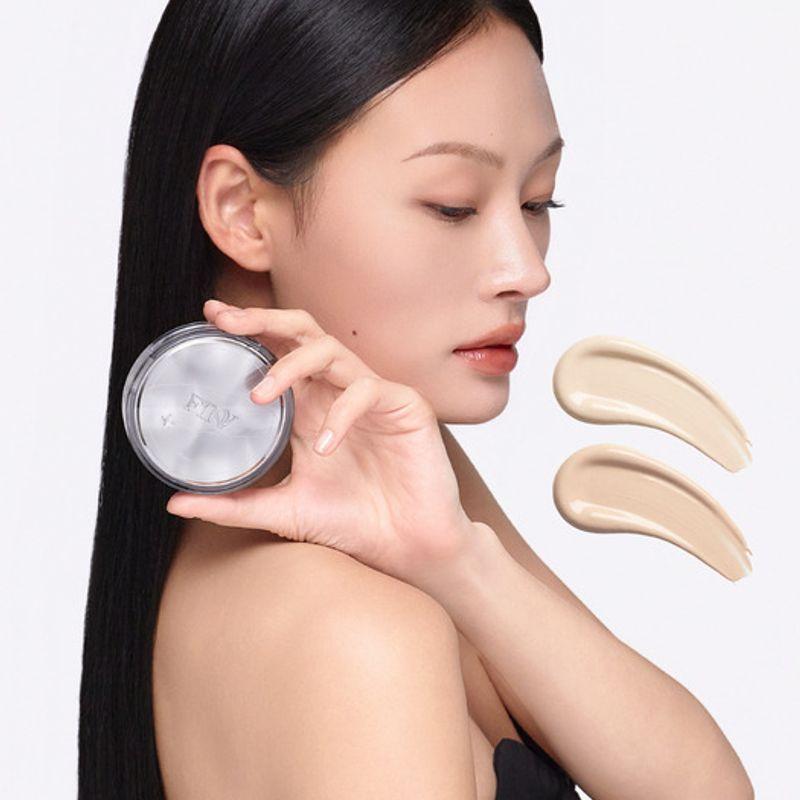 FINV FINV Smoky Crystal Matte Cushion No. 21 - Light Beige