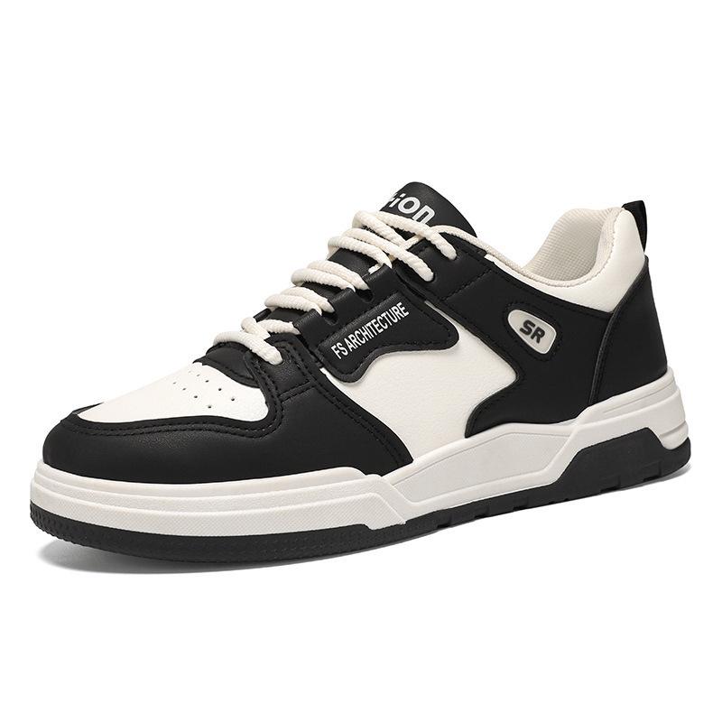 Men's Korean-Style Breathable White Sneakers - Trendy, Thick-Soled, Casual Sports Shoes for Summer