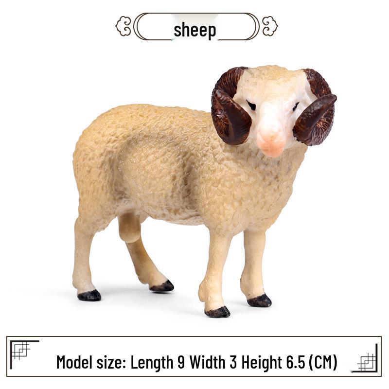 Children's Realistic Alpaca & Grass Mud Horse Wildlife Model Toys - Handmade Cognitive Ornaments