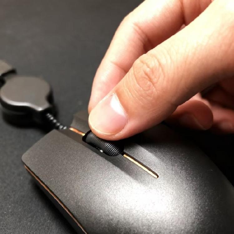 High Precisions 1000DPI Quiet Corded Mouse Ergonomic Retractable USB Cable for Efficient Work Study Gaming Comfortable