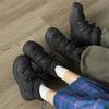 Winter New Heightened Thin Soled Casual Cotton Snow Boots with Fleece Insulation and Thick Sole for Versatile Height Increase