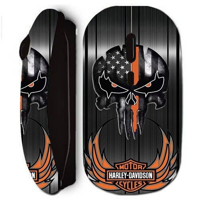 Wireless Mouse - Harley Davidson - Skull - Ergonomic - Comfort - Optical