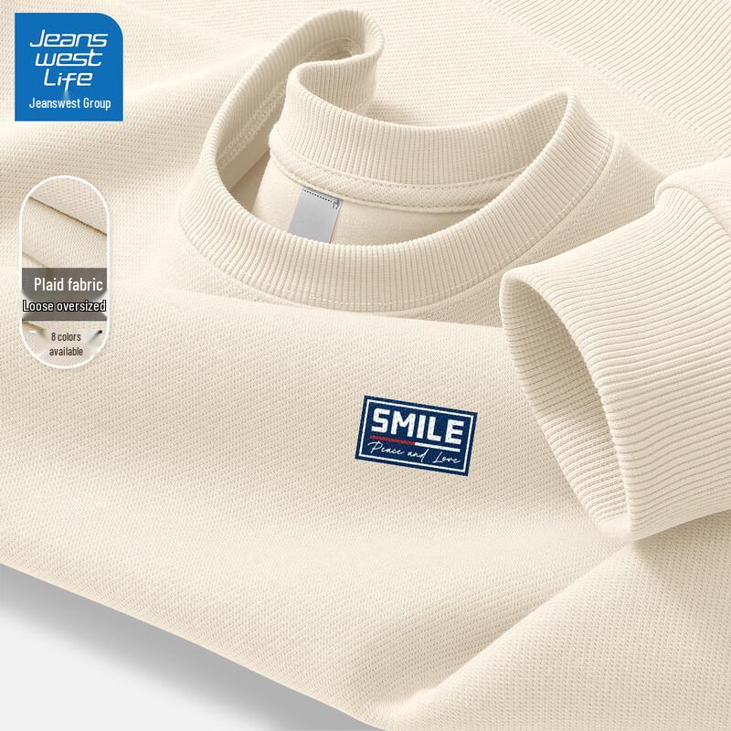 

JEANSWEST LIFE Men s Graphic Print Round Neck Sweatshirt XL