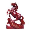 Solid Wood Horse Statue Wear Resist Tabletop Decor Ornaments Multi-Purpose Auspicious Craft Ornament Home Office Decoration