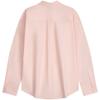 Calvin Klein Casual Vacation Style Embroidered Logo Cotton Sateen Loose Long Sleeve Shirt Women shirts 47F102G