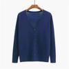 Oversize Solid Knitted Cardigans Women Female Jacket Coat Long Sleeve Casual V-Neck Tops Sweaters Red Black XXL 3XL 4XL 5XL