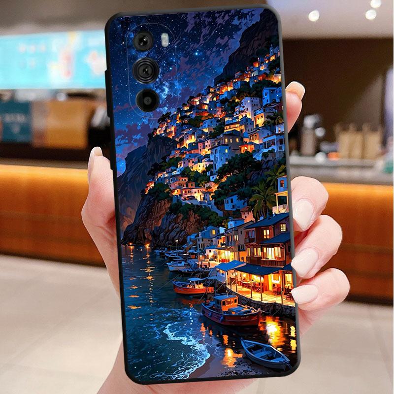 Phone Case For Motorola Edge 50 40 Pro 60 50 40 30 Ultra Neo Fusion Moto G Play G Stylus G Power G Greece Turkey Italy Scenery