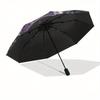 Gothic Skull & Floral Patterned Roundel - Decorative Wall Art or Fabric PanelUmbrella, Portable 3-Fold Umbrella for Men & Women,Christmas Gift ES128