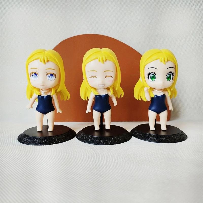 Anime Figure Summer Time Rendering Kofune Ushio 3 Styles Black Swimsuit Gril PVC Collectible Toys Anime Peripherals Ornaments No box