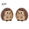 Pastoral Garden Figurines 2Pcs Cute Hedgehog Resin Mini for Succulents Pot Terrarium, Micro Landscape Small Gift Items Decor, Miniature Forest Animal