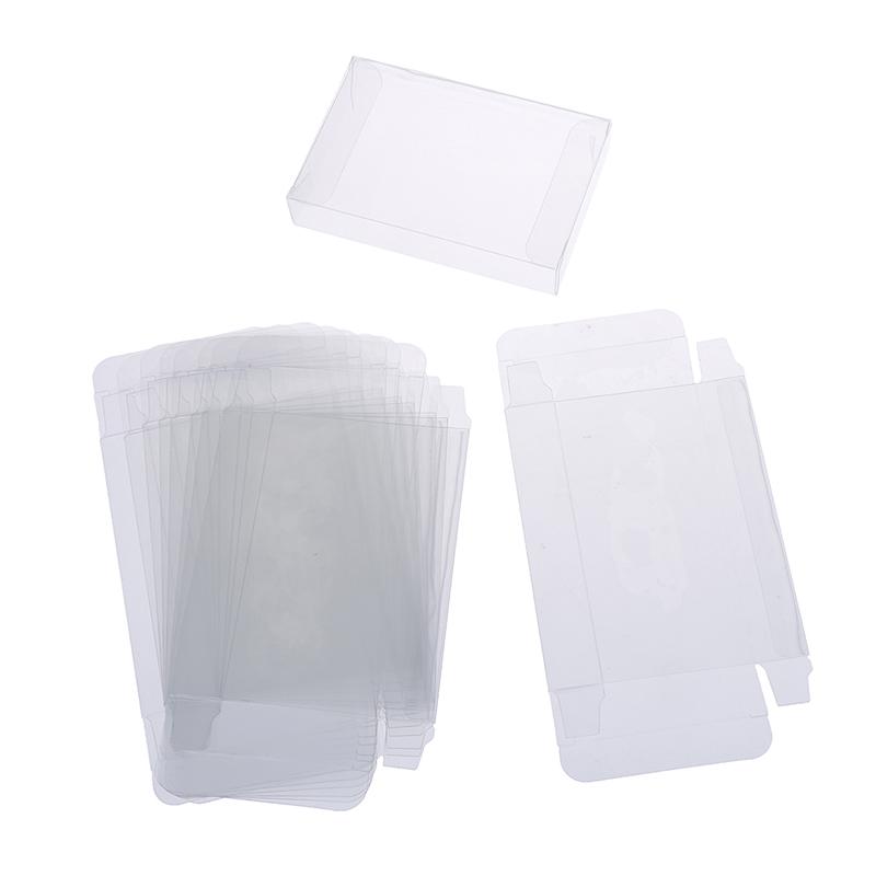10Pcs clear carts case sleeve box for nintend N64 cartridge cib protectors